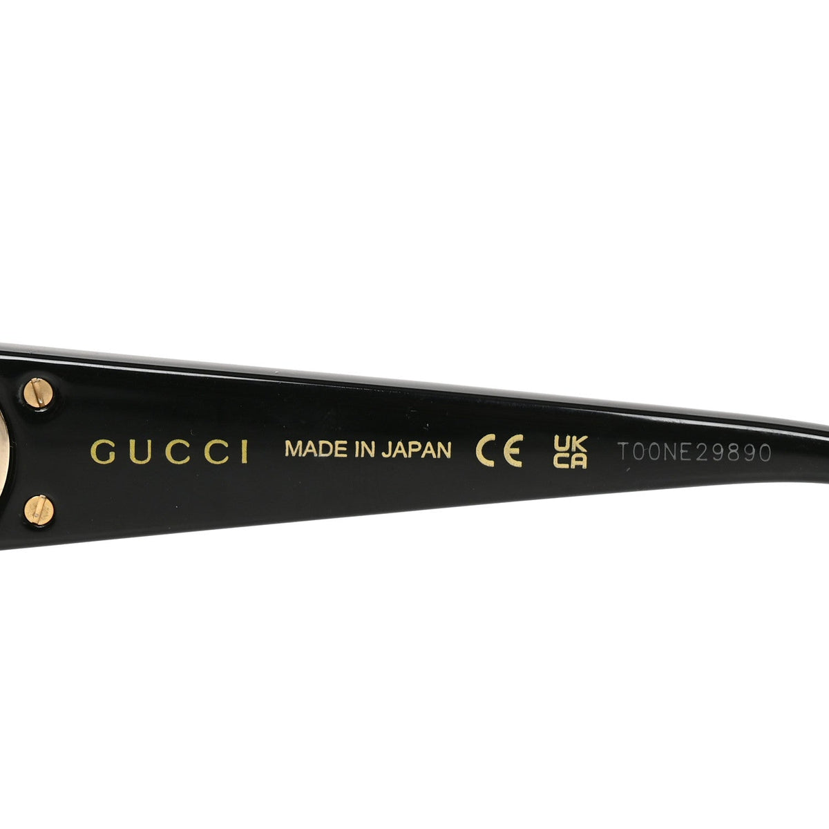Acetate Rectangular Frame Sunglasses GG1661S Black