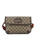 GG Supreme Monogram Neo Vintage Web Belt Bag Brown