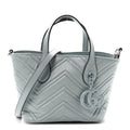 Nappa Chevron Matelasse Small GG Marmont Tote Bag Icy Blue