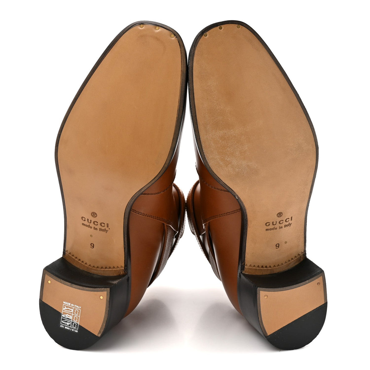 Calfskin Jakarta Buckle Boots 9 Cuir