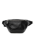 Calfskin GG Tennis Embossed Belt Bag Black