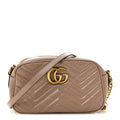 Calfskin Matelasse Small GG Marmont Chain Shoulder Bag Porcelain Rose