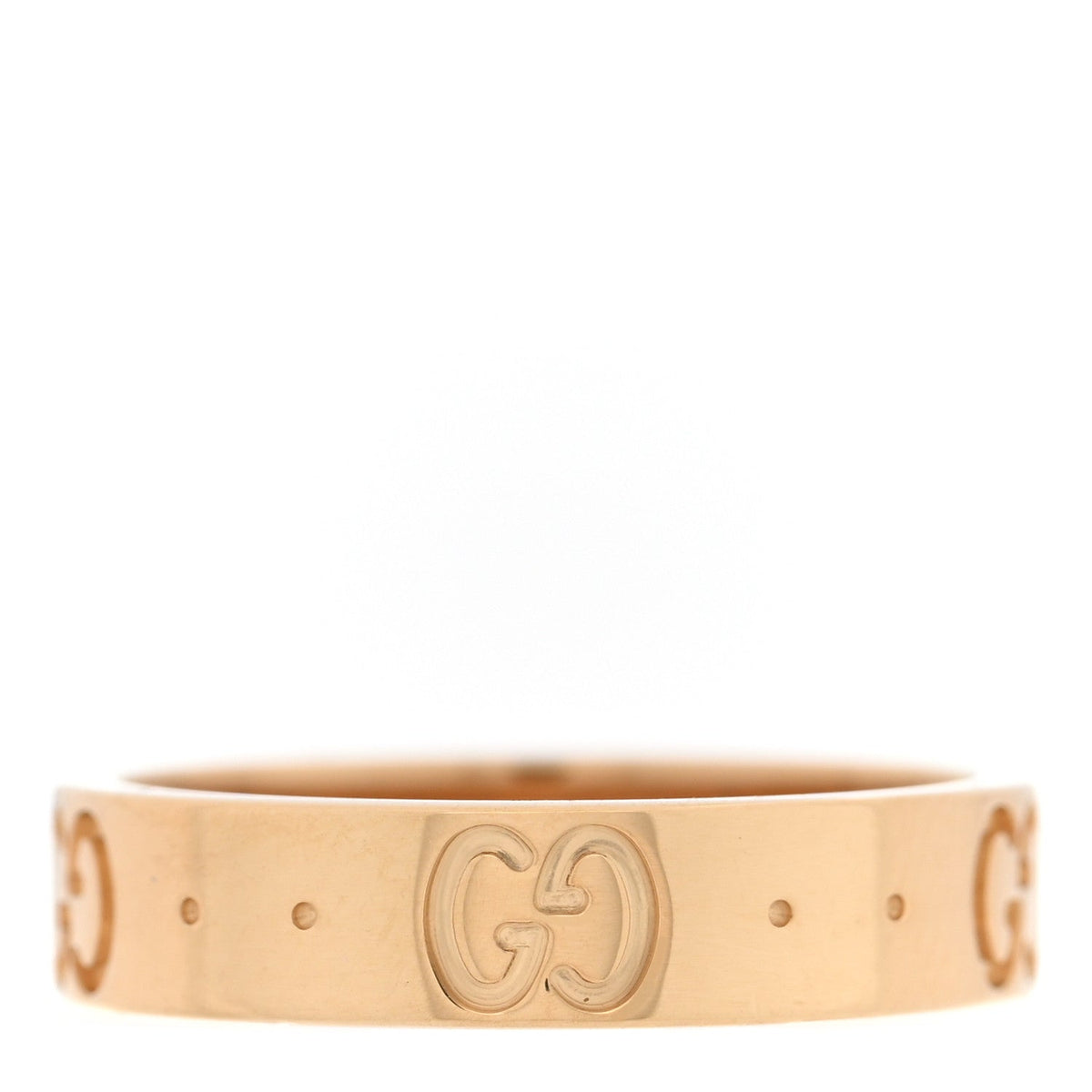 18K Yellow Gold 4mm Icon Thin Band Ring 48 4.5