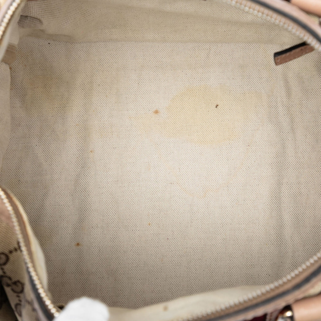 Vintage Web Boston Bag GG Canvas Medium