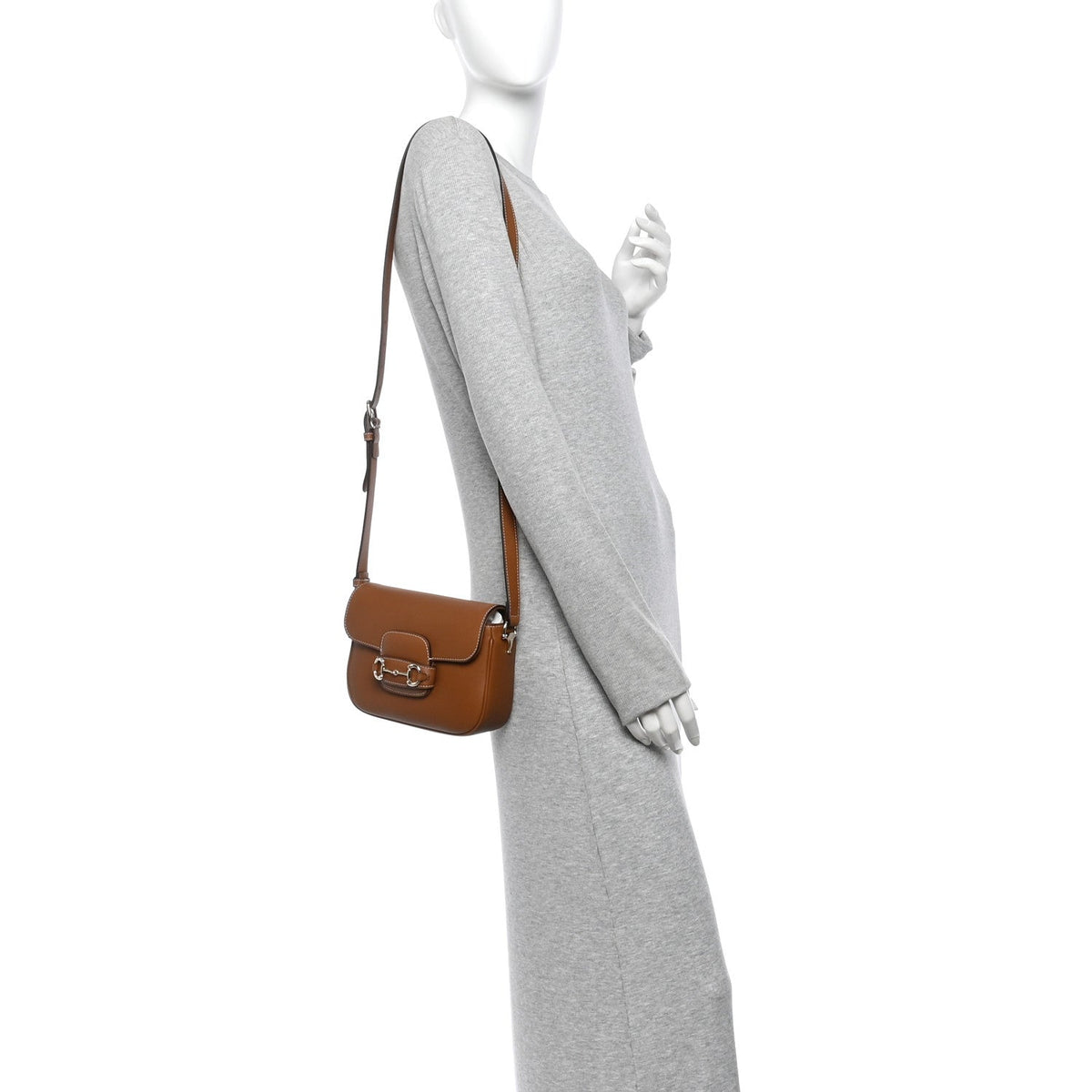 Arabella Calfskin Horsebit 1955 Shoulder Bag Sundial