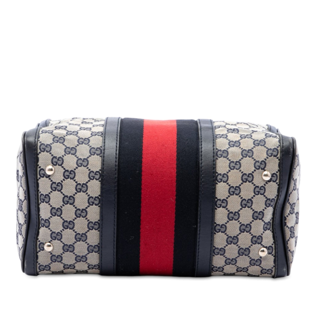 Vintage Web Boston Bag GG Canvas Medium