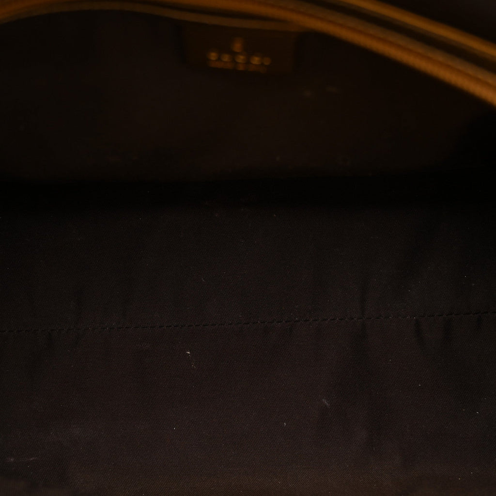 Metallic Guccissima Large Punch Tote Bronze
