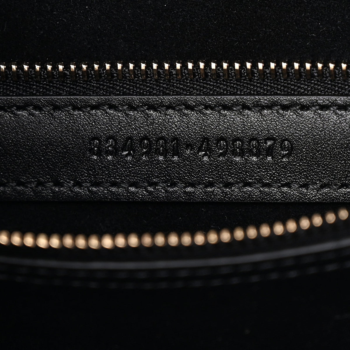 GG Calfskin Embossed B Medium Shoulder Bag Arabella Black