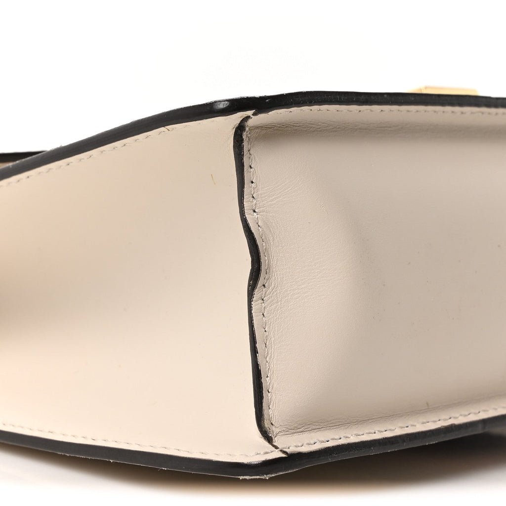 Calfskin Small Sylvie Shoulder Bag Off White