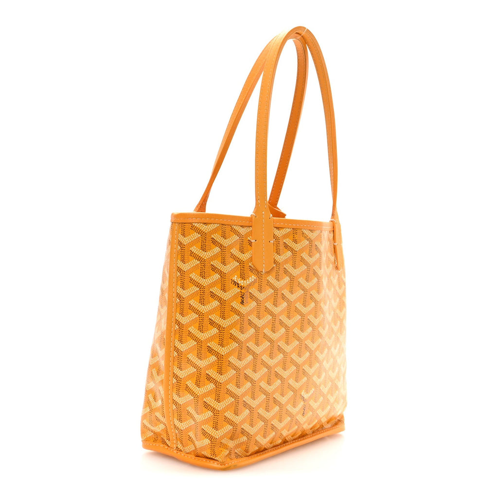 Goyardine Reversible Mini Anjou Yellow