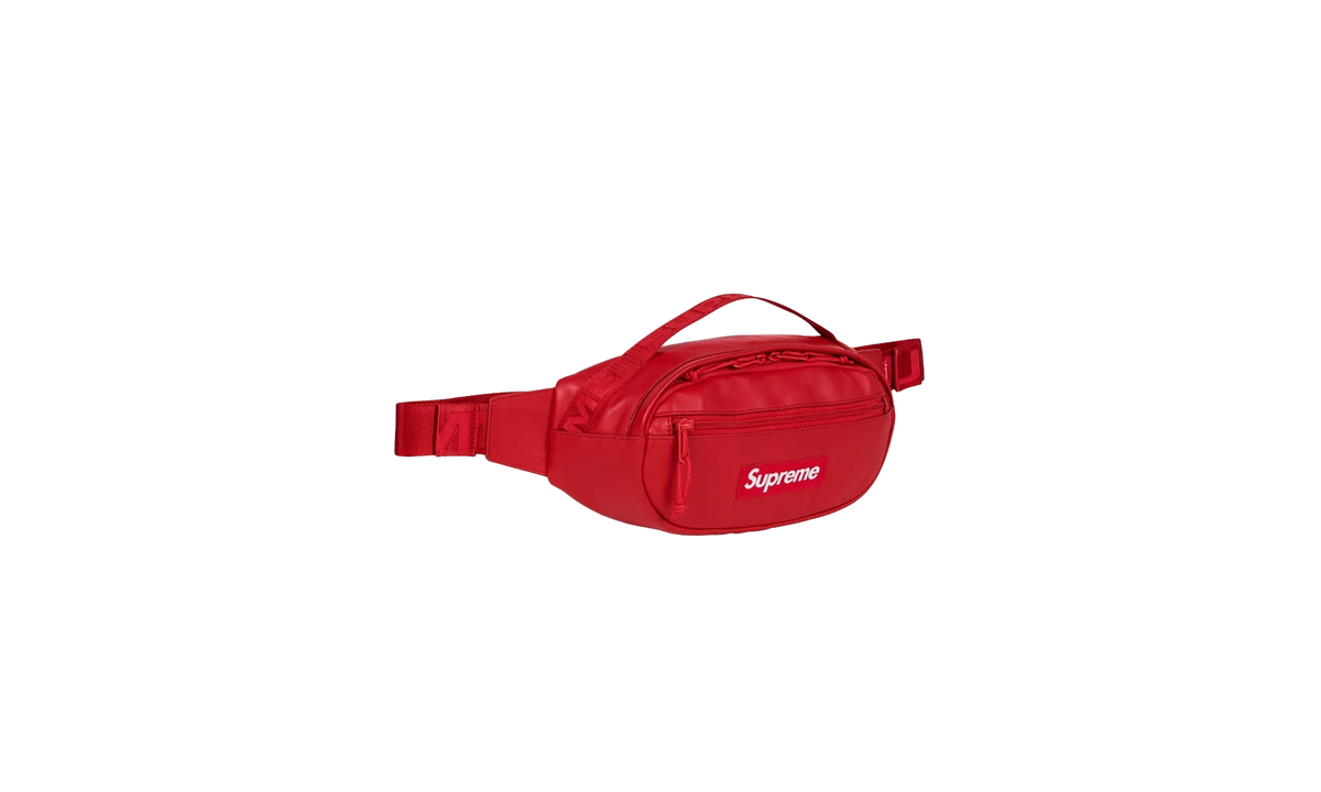 Leather Waist Bag "FW23 - Red" SU25608