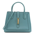 Boarded Plutone Calfskin Medium Jackie 1961 Tote Dusty Azure