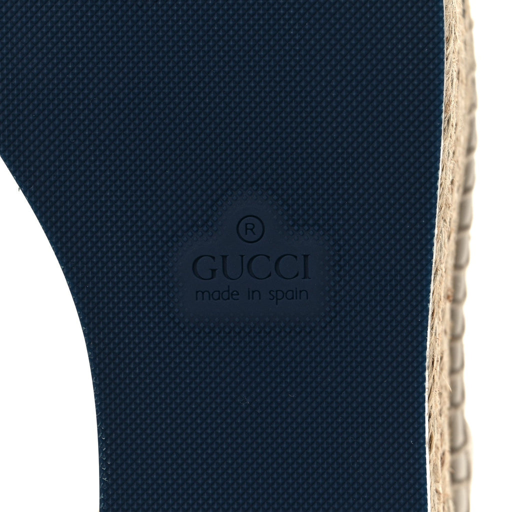 Nappa Matelasse GG Pilar Flatform Lace-Up Espadrilles 36.5 Great White