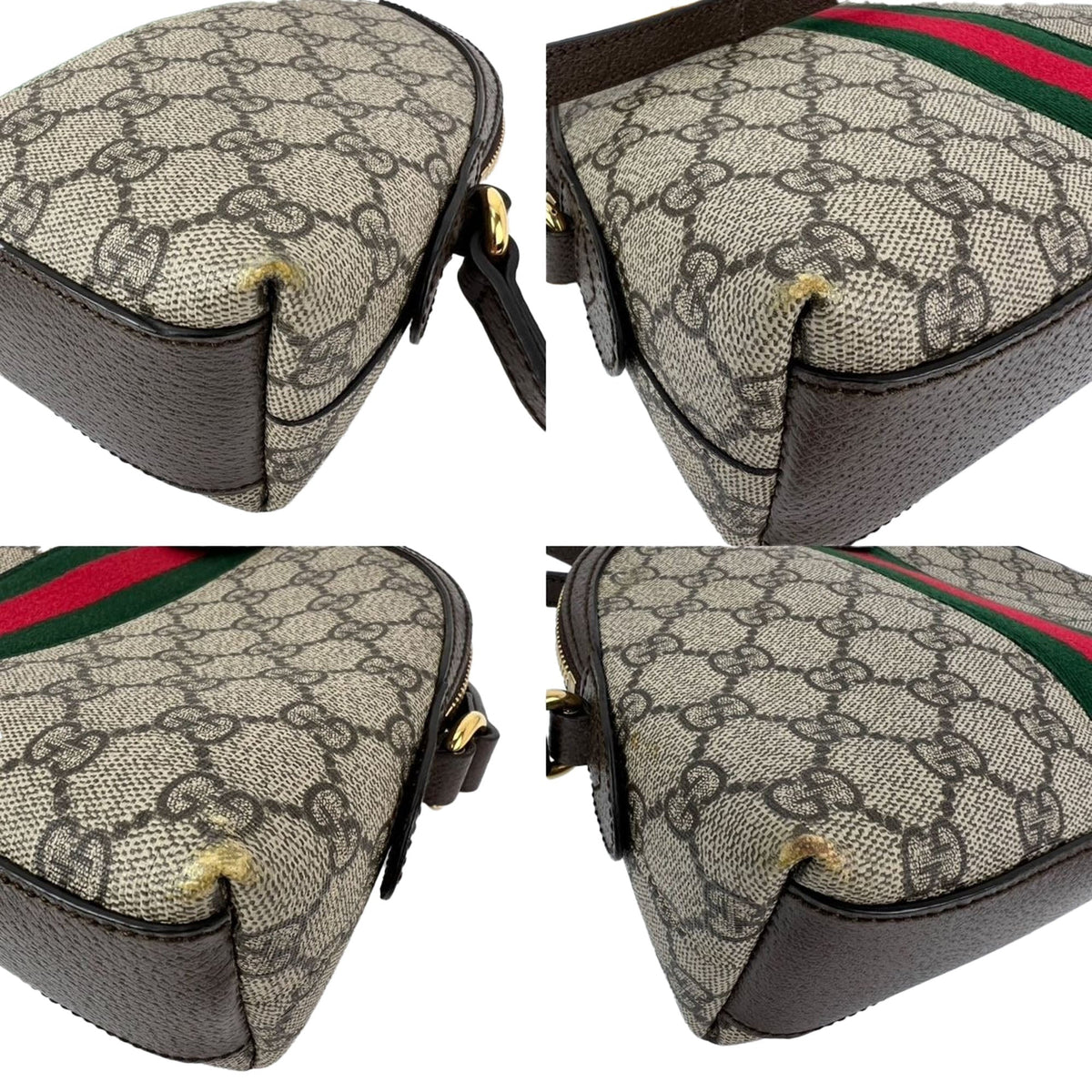 Ophidia Dome Shoulder Bag GG Coated Canvas Small