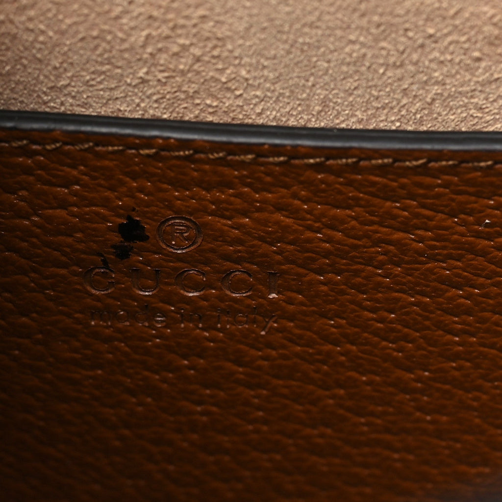 Textured Dollar Calfskin Web Small Diana Tote Bag Cuir Black