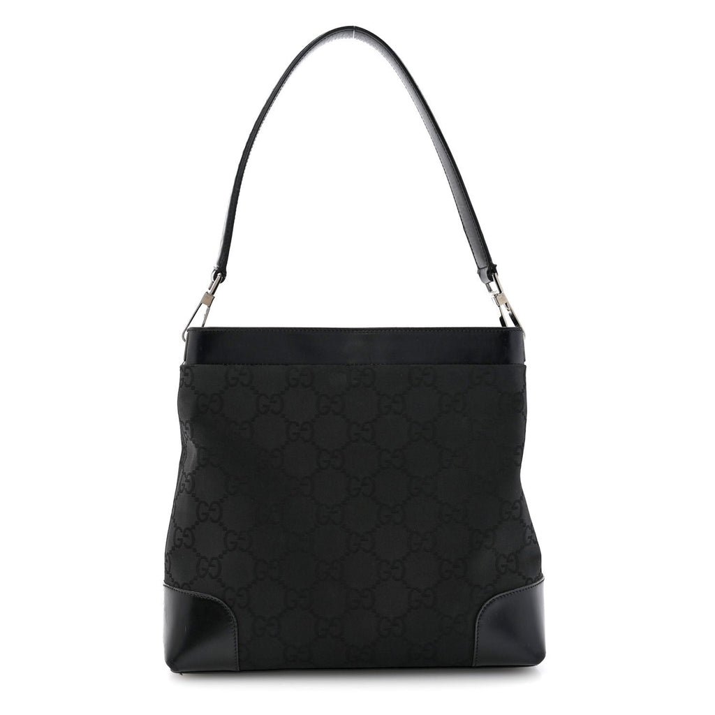Nylon Monogram Tote Bag Black