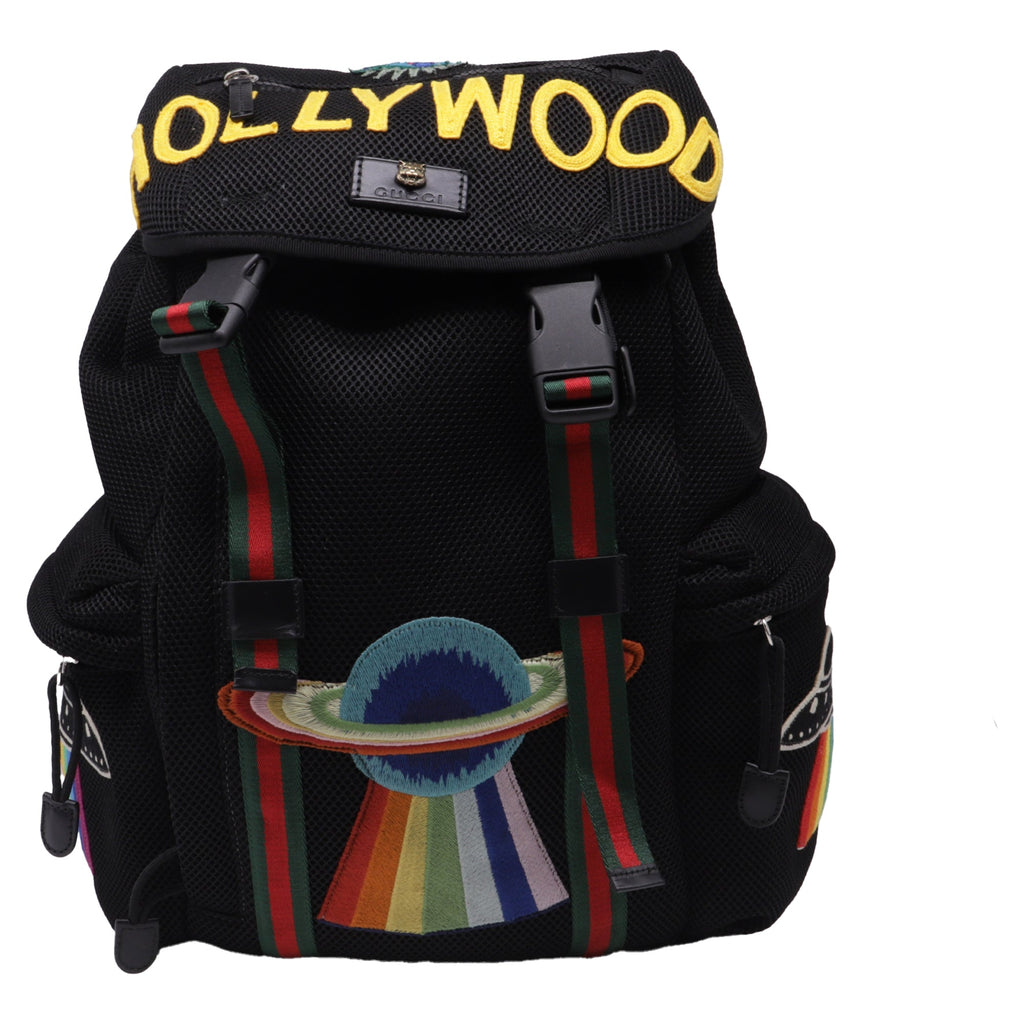 Hollywood Backpack Embroidered Mesh Large