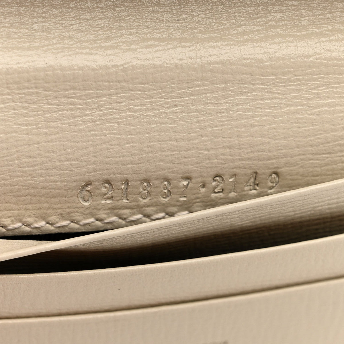 GG Supreme Monogram Azalea Calfskin Horsebit 1955 Card Case Wallet Beige Ebony Mystic White