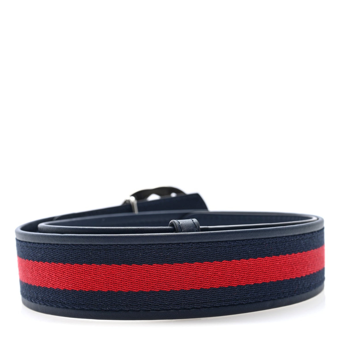 Calfskin Web Interlocking G Belt 90 36 Navy