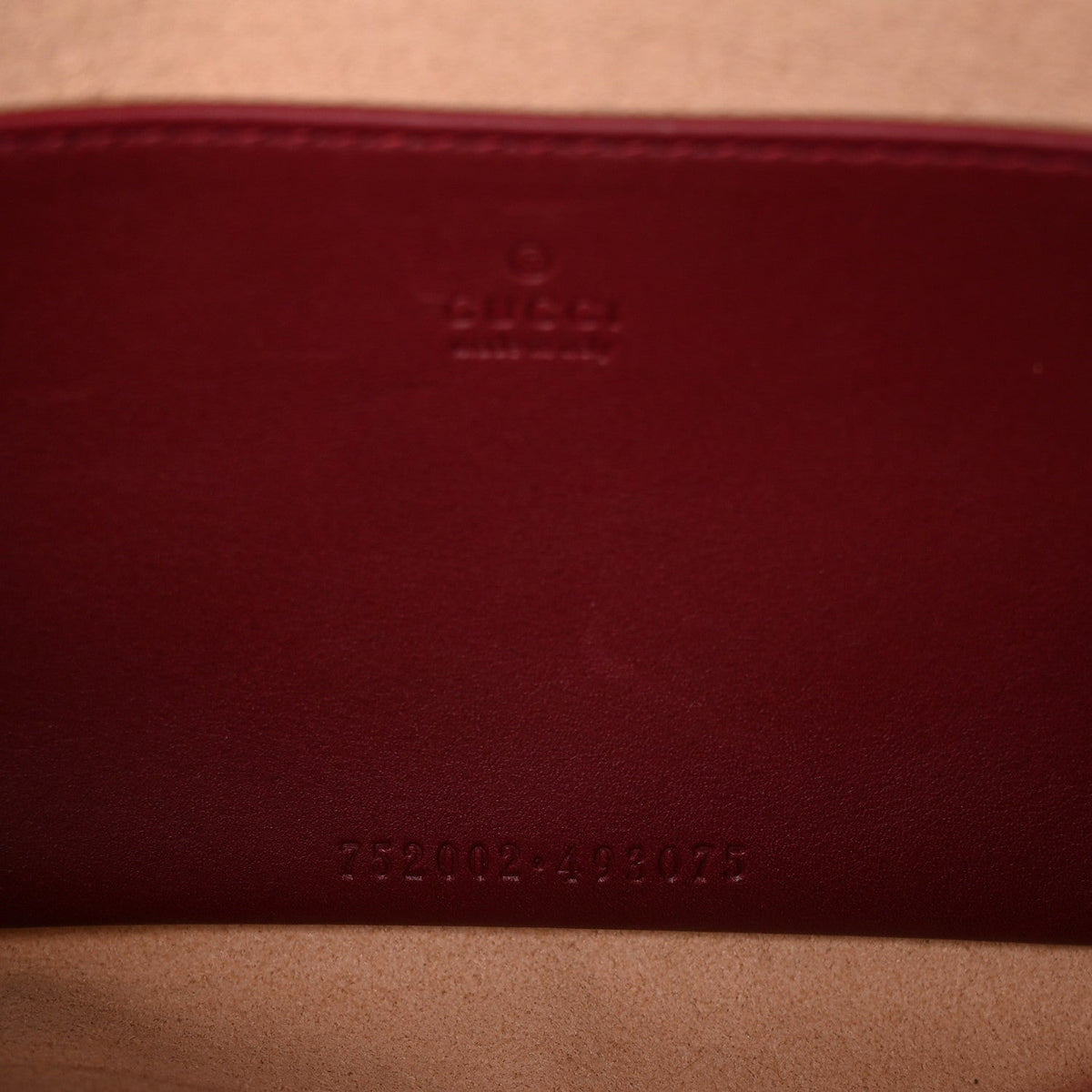 GG Supreme Monogram Azalea Calfskin Horsebit 1955 Mini Bag Beige Ebony Rosso Ancora