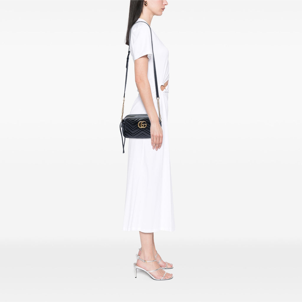 GG Marmont Shoulder Bag Matelasse Leather Small