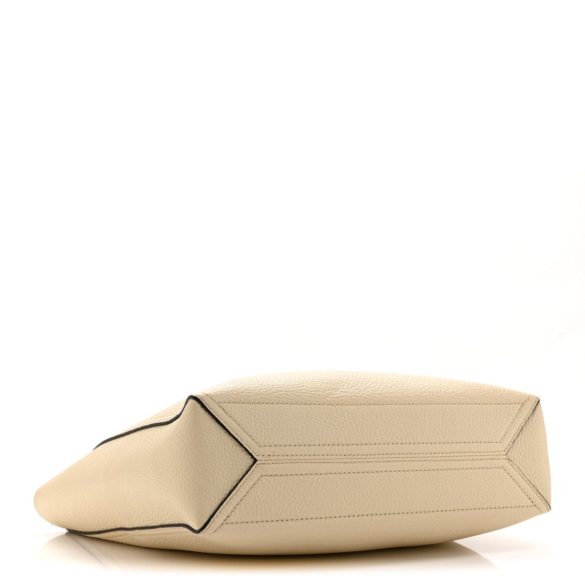 New Sakai Calfskin Lux Small Dahlia Tote Mystic White