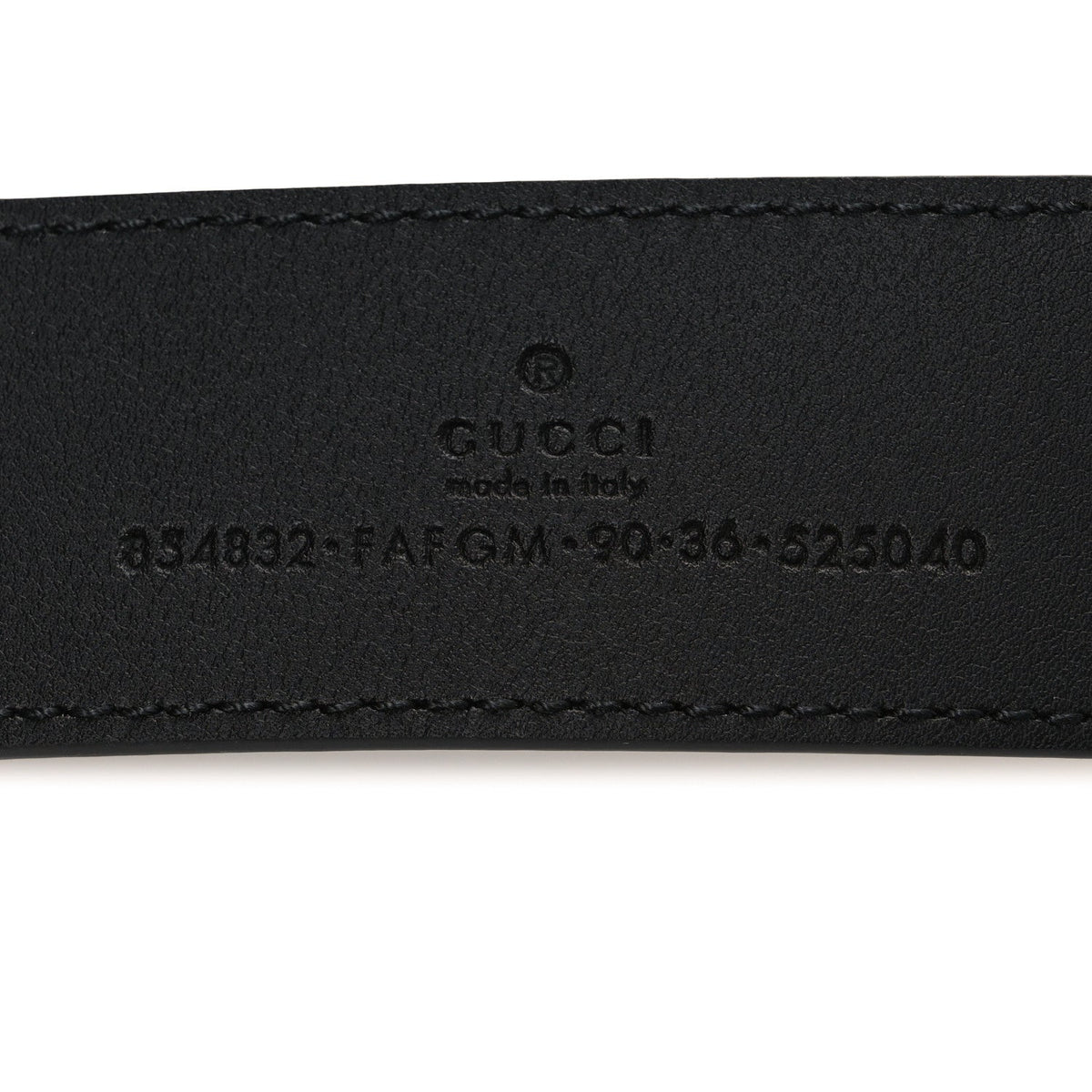 GG Supreme Monogram Plaque Buckle Belt 90 36 Black