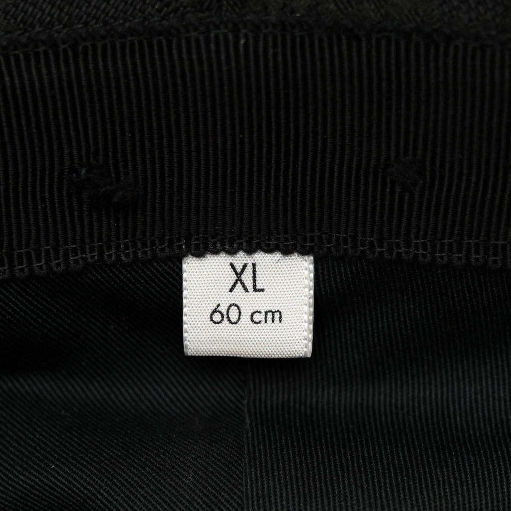 Monogram Textured Dollar Calfskin GG Jago Bucket Hat XL Black