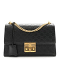 Guccissima Medium Padlock Shoulder Bag Black