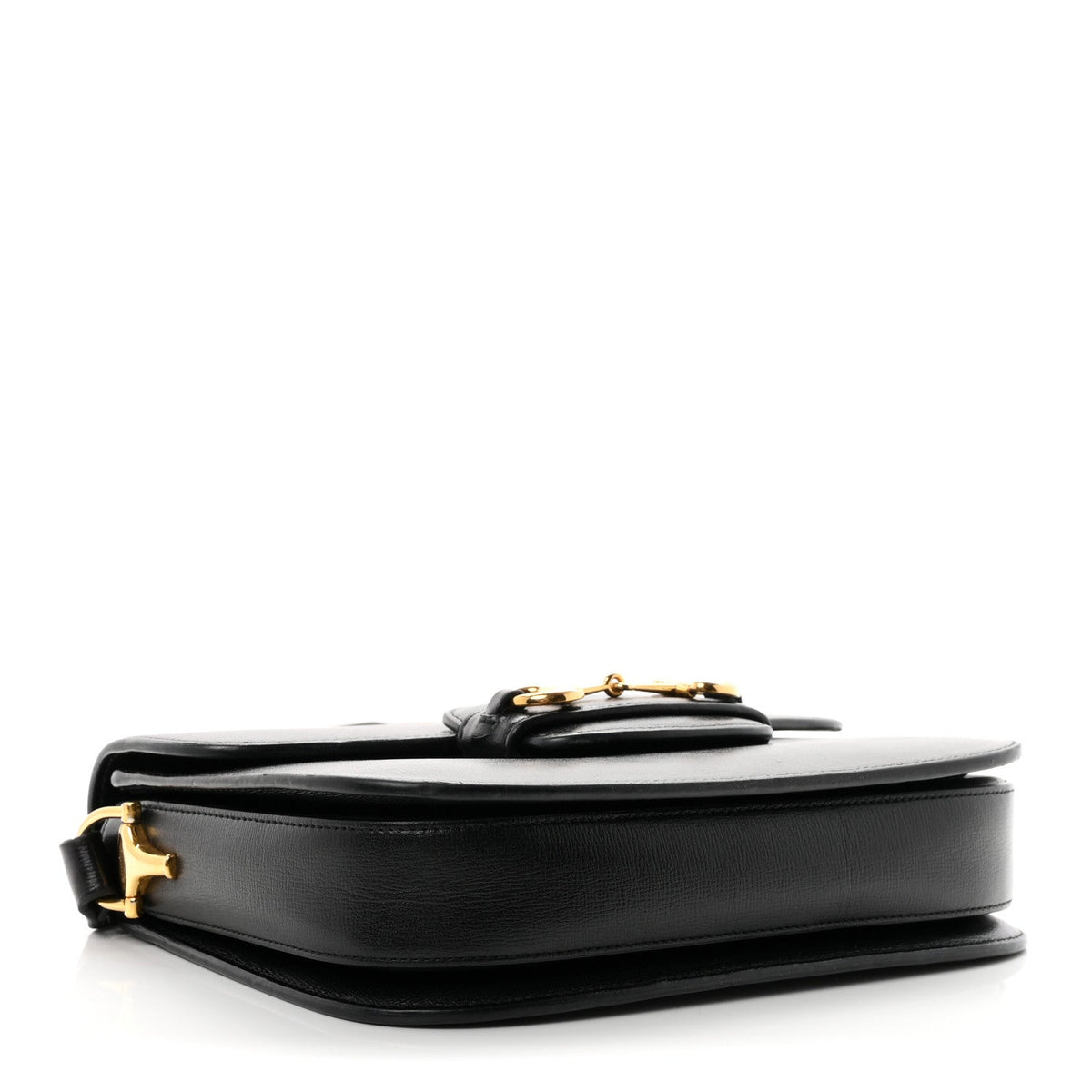 Azalea Calfskin Horsebit 1955 Shoulder Bag Black