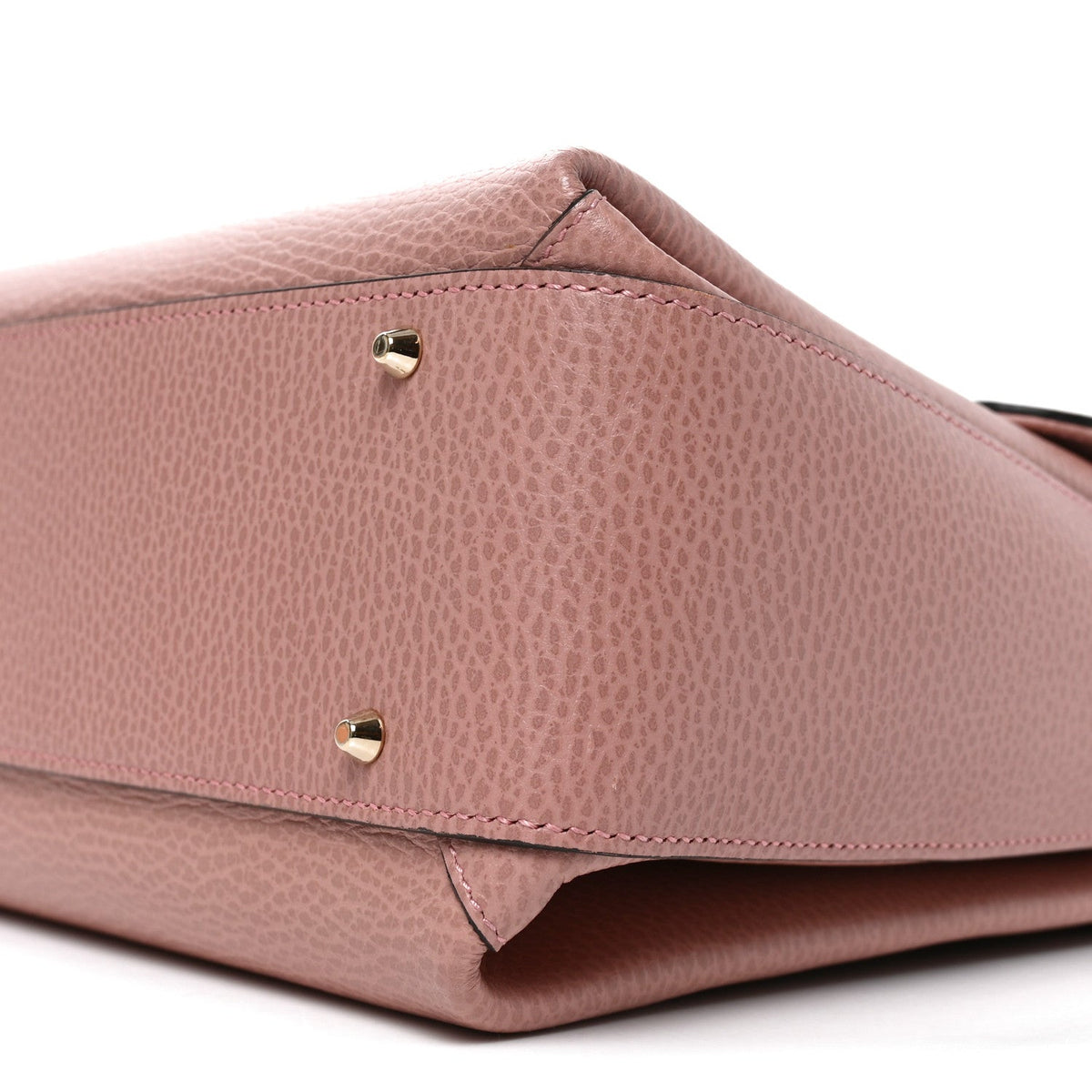Dollar Calfskin Medium Interlocking G Top Handle Shoulder Bag Soft Pink