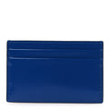 Calfskin Lux Man Card Case Metal Blue