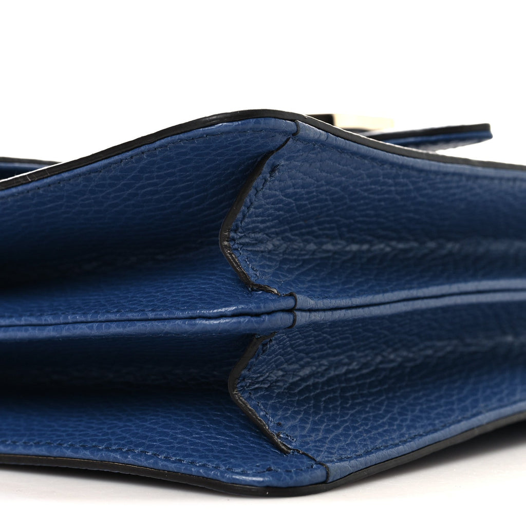Dollar Calfskin Small Interlocking G Shoulder Bag Caspian