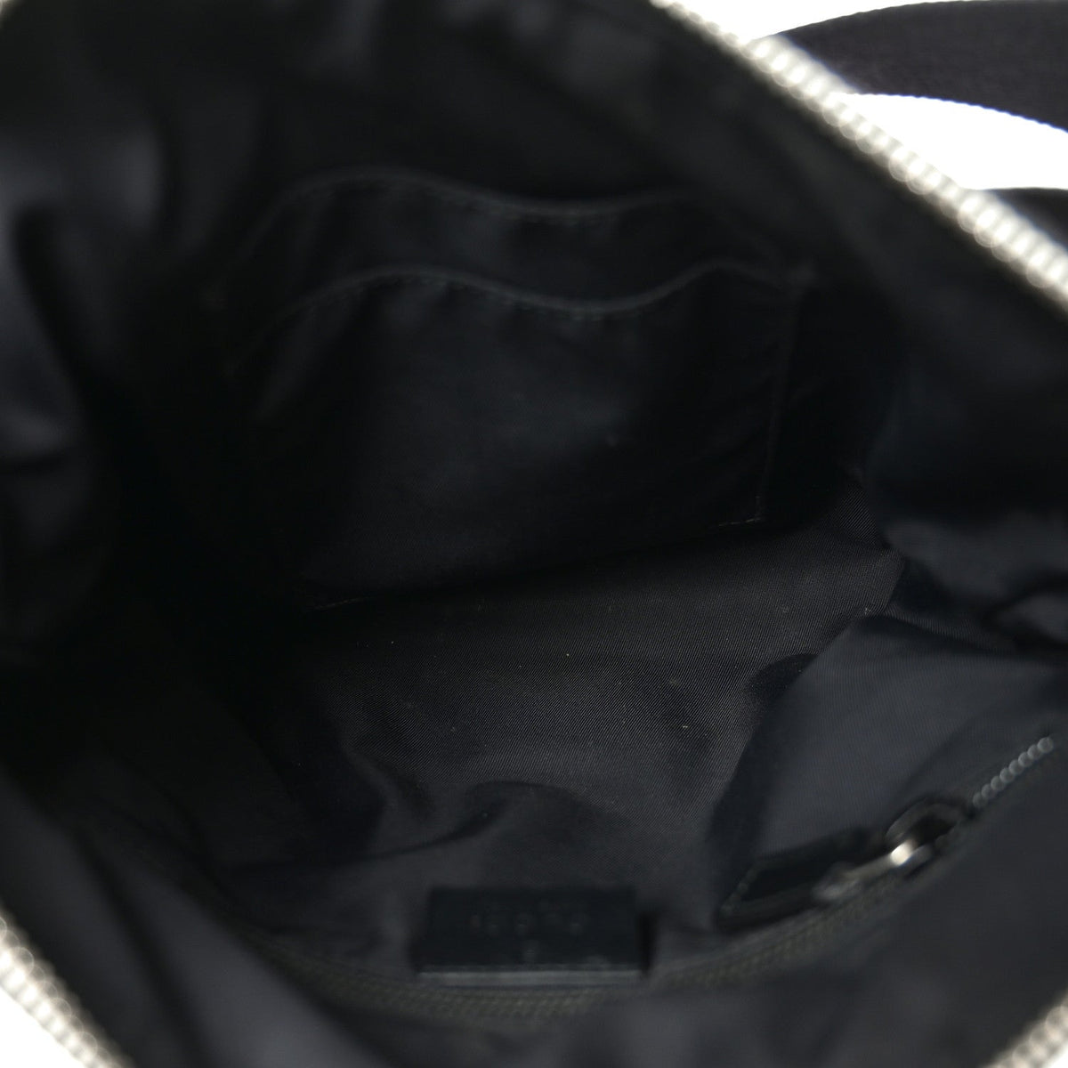 GG Supreme Monogram Web Messenger Bag Black