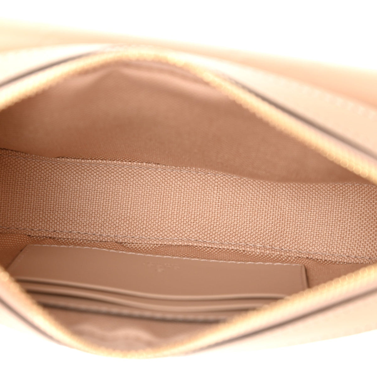 Calfskin GG Super Mini Debossed Chain Wallet Light Beige