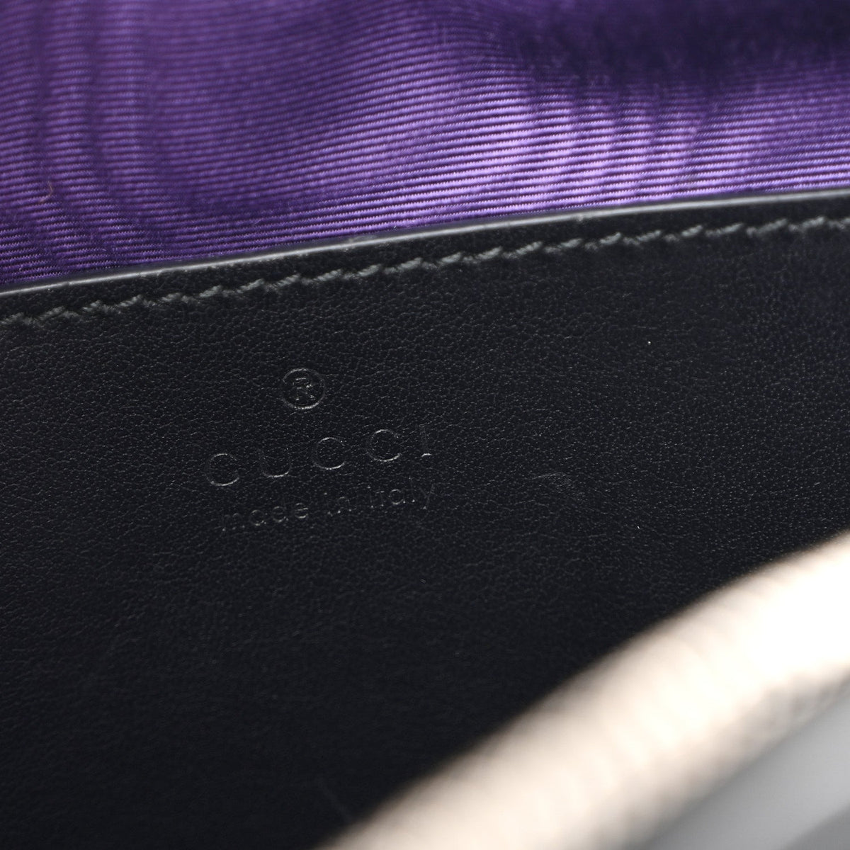 Nylon Calfskin Enamel GG Matelasse Shoulder Bag Black