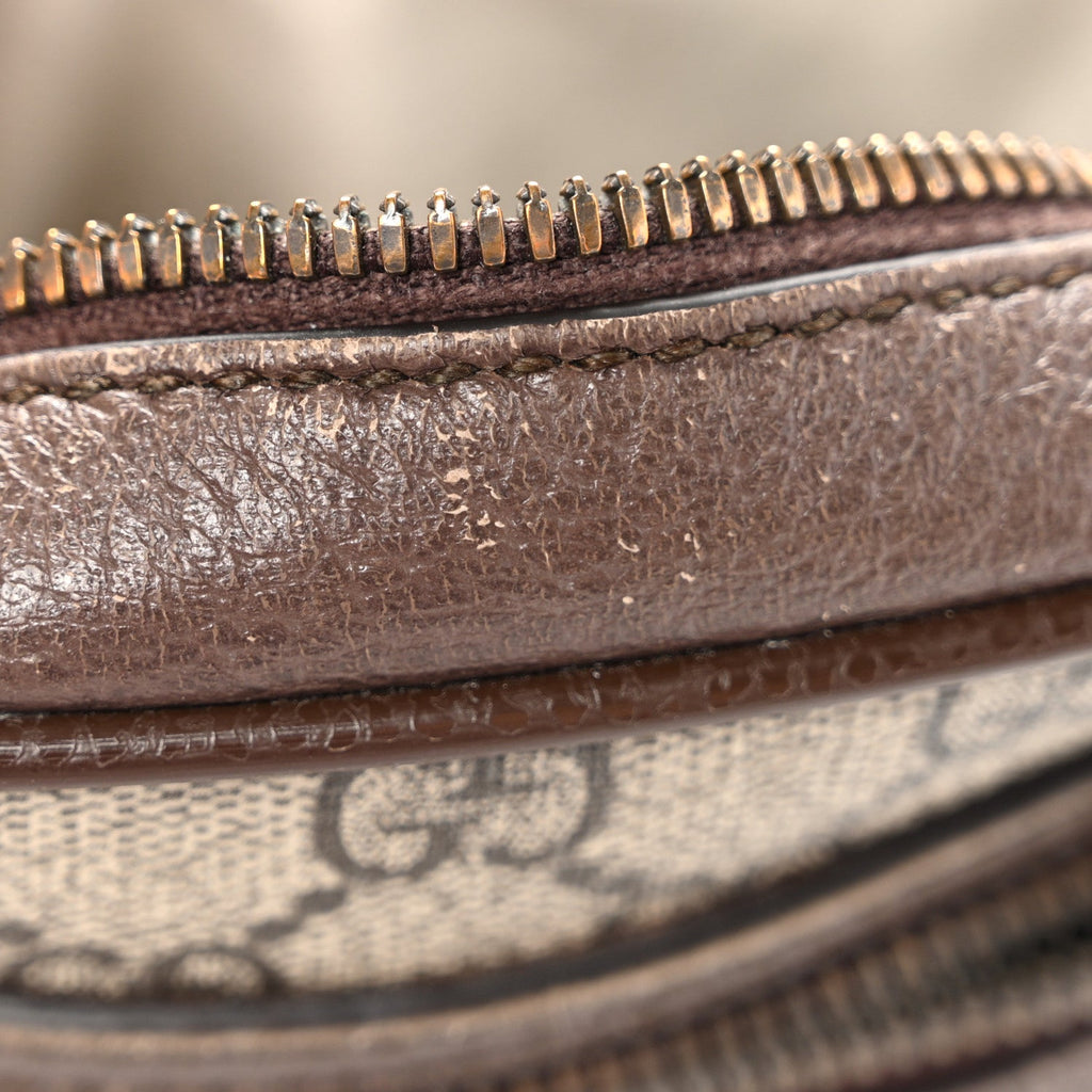GG Supreme Monogram Web Mini Ophidia Messenger Brown Brown