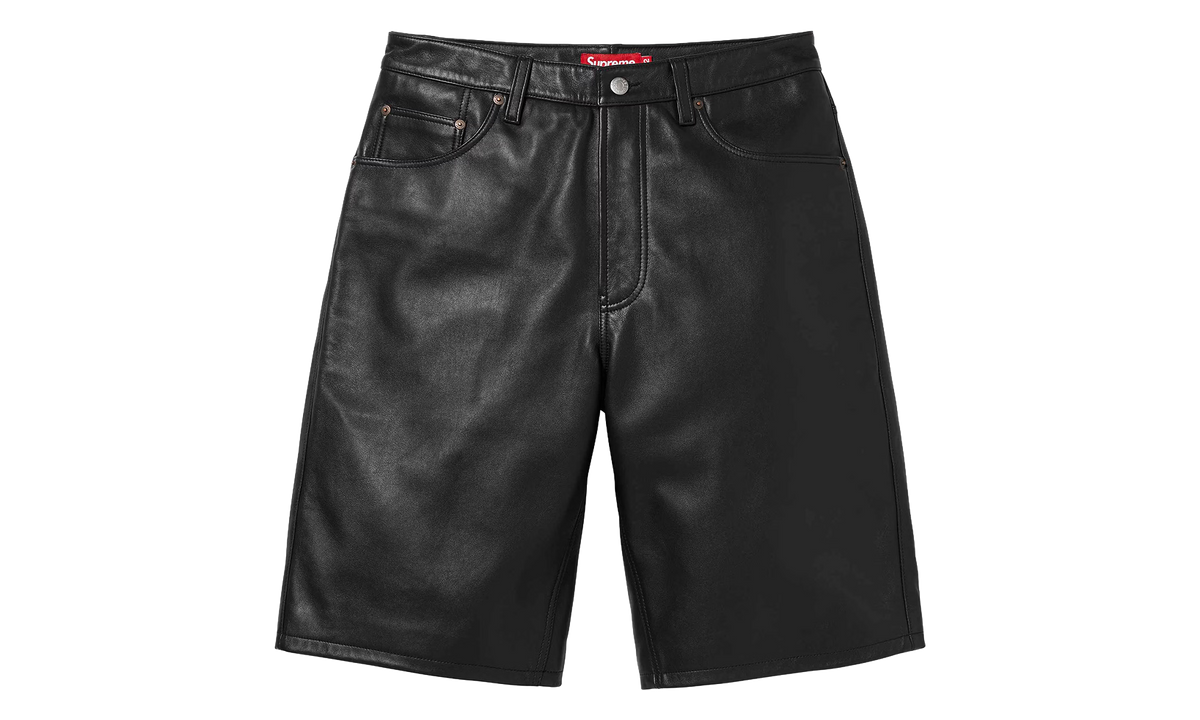 Baggy Leather Short (SS25) "Black" SU28138