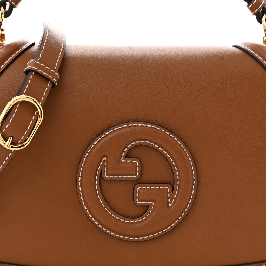 Calfskin Large Blondie Top Handle Flap Bag Sundial