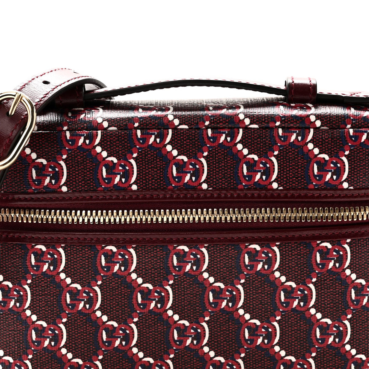 GG Shadow Supreme Canvas Mini Crossbody Bag Rosso Ancora Red