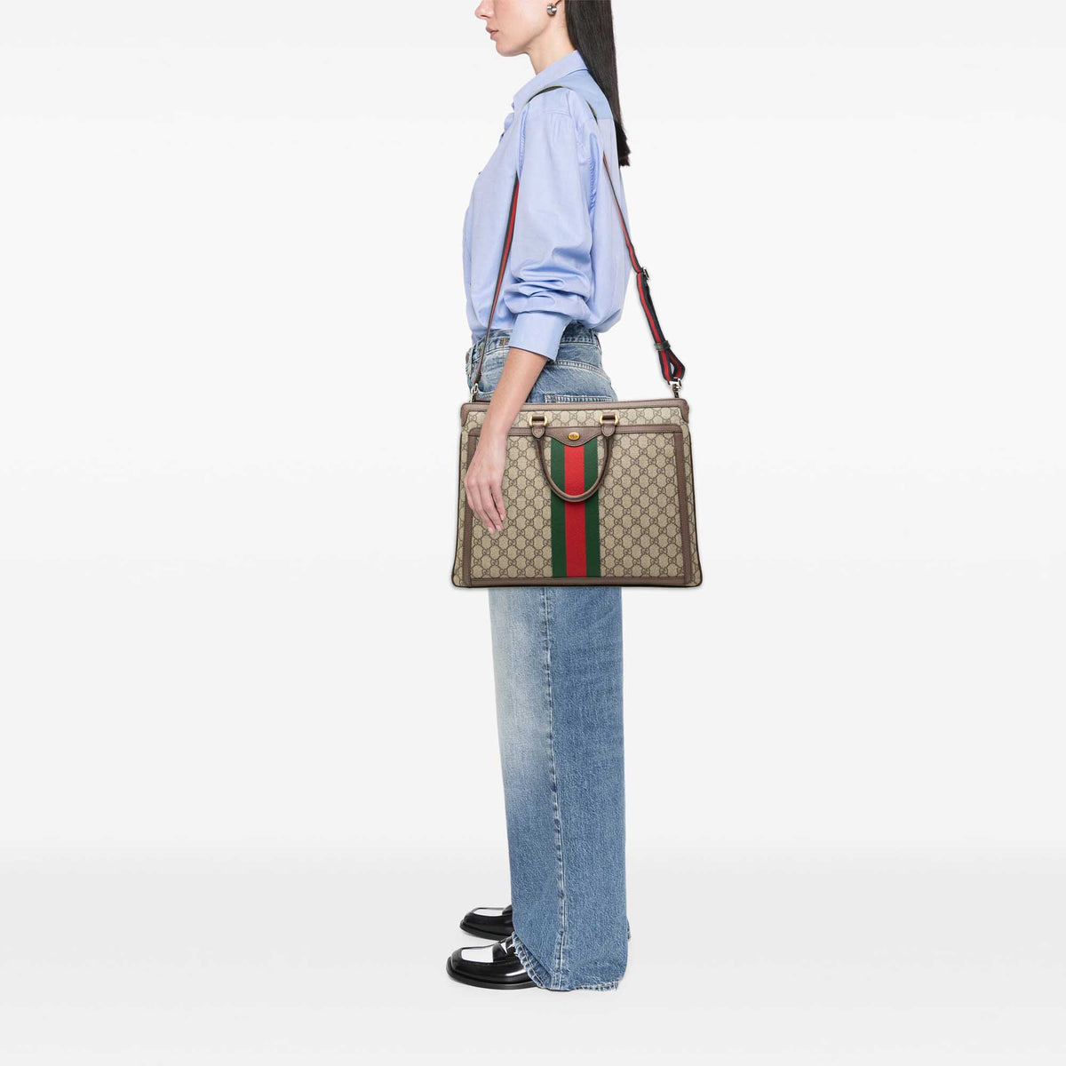 Ophidia Convertible Backpack GG Coated Canvas