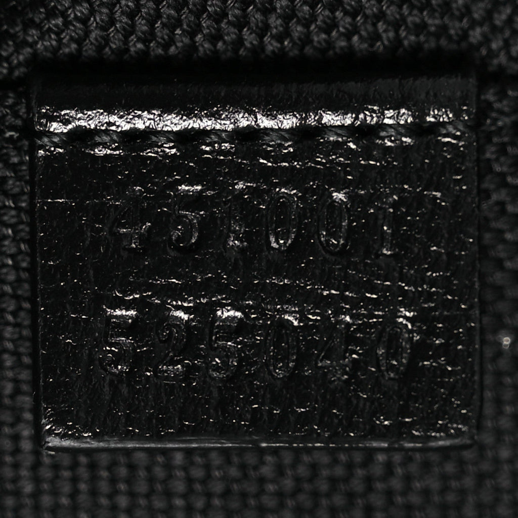 GG Supreme Monogram Large Four Wheel Suitcase Black Grey