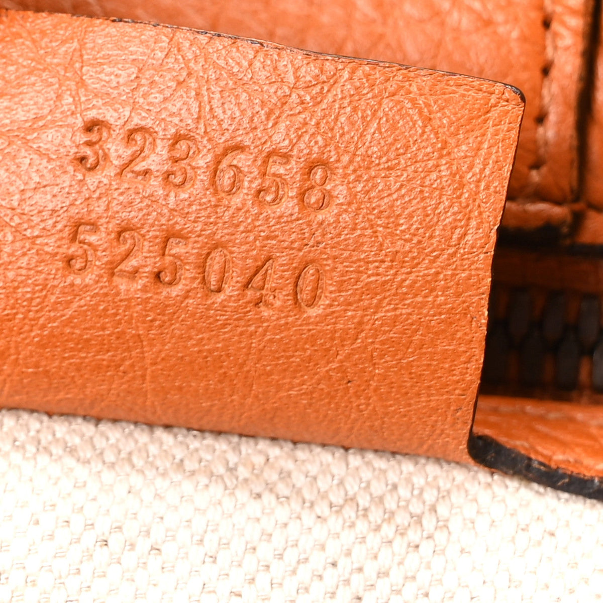 Cellarius Calfskin Large Bamboo Shopper Tote Orange