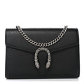 Calfskin Mini Dionysus Chain Wallet Black