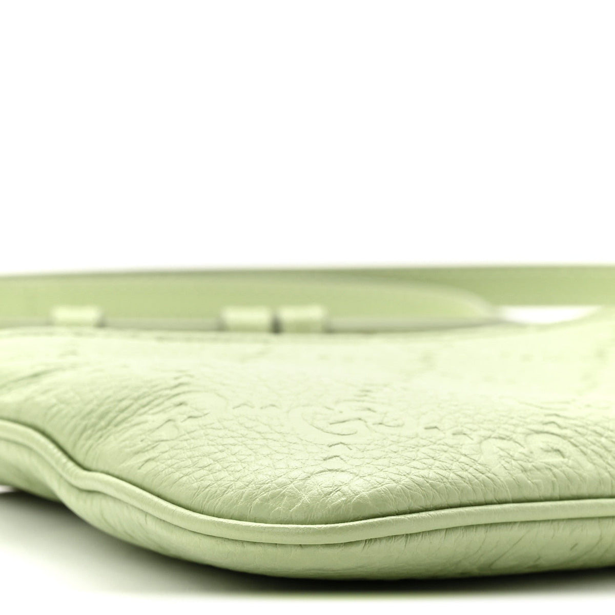 GG Grainy Calfskin Emblem Super Mini Shoulder Bag Sage Leaf
