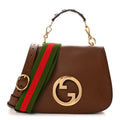Roxy Calfskin Web Medium Blondie Shoulder Flap Bag Cuir