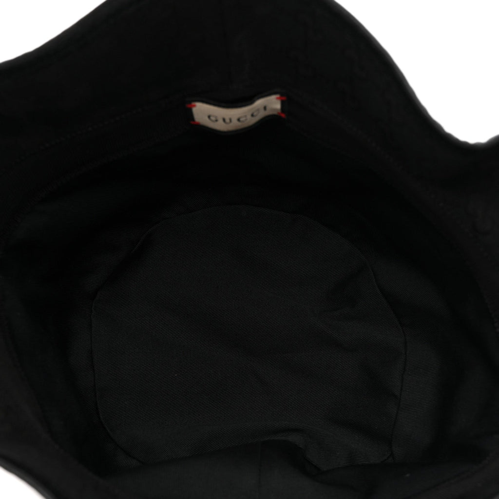 Monogram Textured Dollar Calfskin GG Jago Bucket Hat XL Black