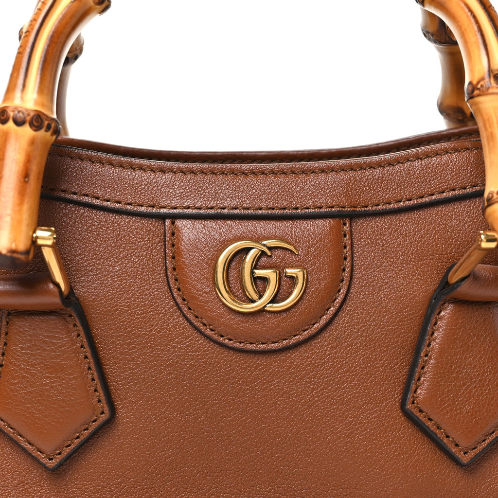 Wonka Grain Calfskin Mini Diana Tote Bag Cuir