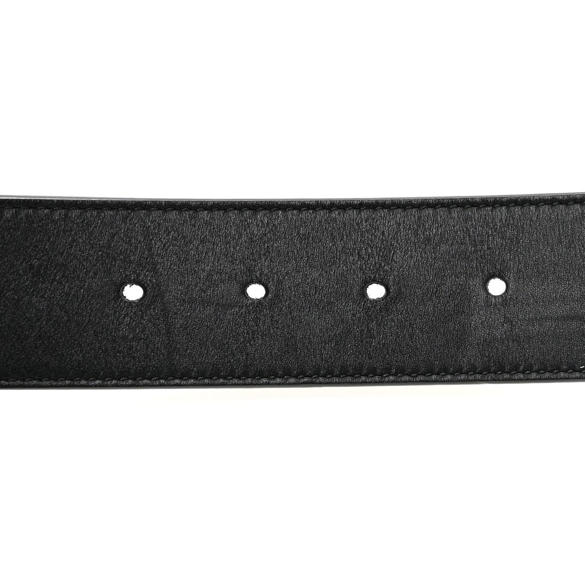 Moon Calfskin Torchon Double G 25mm Belt 75 30 Black
