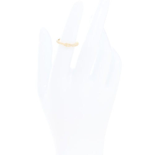 18K Yellow Gold Diamond Ouroboros Snake Ring 48 4.5